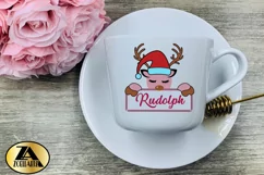 Reindeer SVG PNG EPS DXF Christmas SVG Reindeer Monogram SVG Product Image 6