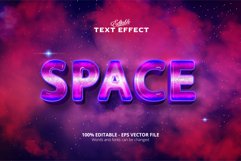 Editable text effect, Space text Product Image 1