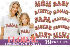 Family Mama Dad Sublimation Bundle Mother&#039;s Father&#039;s Day Set Product Image 1