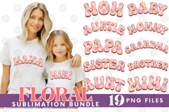Family Mama Dad Sublimation Bundle Mother&#039;s Father&#039;s Day Set Product Image 1