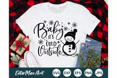 Baby it's cold outside SVG, Christmas Svg, Christmas Shirt Product Image 1