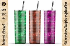 10 Pack Tumbler Bundle 3, 20 Oz Skinny Tumbler Sublimation Product Image 6