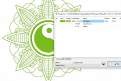 Ying Yang Mandala Machine Embroidery Design 3 sizes Product Image 2