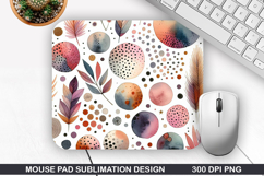 Flowers Mouse Pad Sublimation, Spring Mouse Pad PNG Design Product Image 1