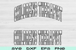 Childrens Therapist Svg Cut Files, Childrens Therapist Png Product Image 1