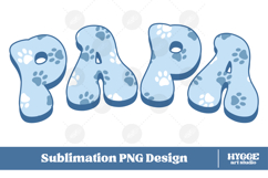 American Papa 4th of July USA Cat Dog Paw DTF Sublimation Product Image 1