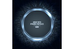 Array Vector With Dynamic Particles. Round Shape Of . Product Image 1