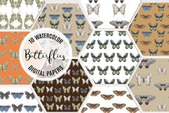 Butterfly Watercolor Seamless Patterns Watercolor Insect Product Image 1