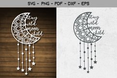 Stay wild moon child Papercut Template Design Product Image 1