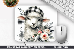 Sheep Mouse Pad Sublimation, Animals Mouse Pad PNG Product Image 1