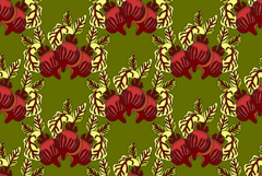 Botanical abstract seamless pattern with juicy beets vector Product Image 1