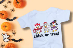 Chick or Treat - Cute Halloween Chickens PNG Design Product Image 4