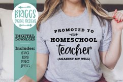 Promoted to Homeschool Teacher | Mom Quarantine SVG Product Image 1