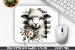 Sheep Mouse Pad Sublimation, Animals Mouse Pad PNG Product Image 1
