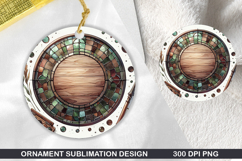 Cute Animals Round Stained Glass PNG Bundle, 25 Designs Product Image 12
