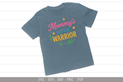 Mommy’s Little Warrior SVG Design for Baby &amp; Toddler T-Shirt Product Image 3