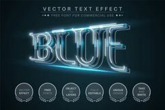 Blue Flash - Editable Text Effect, Font Style Product Image 1