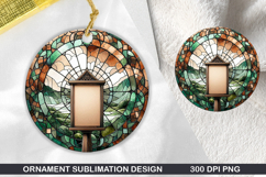 Cute Animals Round Stained Glass PNG Bundle, 25 Designs Product Image 13