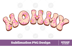 Mama Png Retro Flowers Mother&#039;s Day Floral Mom Sublimation Product Image 1
