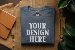 Sport Grey Gildan 5000 Flat Lay Tshirt Mockup, G5000 mockups Product Image 1