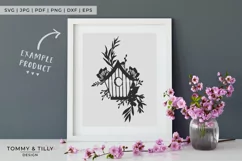Birdhouse x 2 - Papercut Template SVG EPS DXF PNG PDF JPG Product Image 5