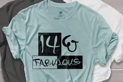 14 and fabulous svg, 14th birthday svg, birthday svg Product Image 2