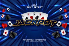 Editable text effect, Jackpot text Product Image 1