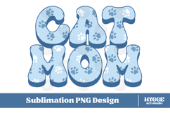 American Cat Mama Papa 4th of July USA Paw DTF PNG Bundle Product Image 4