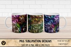 3D Mug Sublimation Designs , 3D Geometric Mug Sublimation Product Image 1