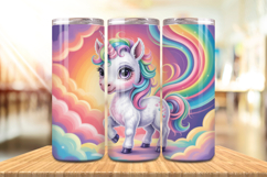 Valentine’s Day Cute Unicorn Tumbler Wrap PNG Big Bundle Product Image 11