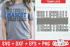 Volleyball SVG | Volleyball Template 0039 | Shirt Design Product Image 1