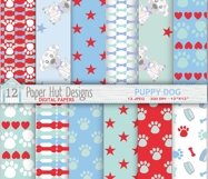 Puppy Dog Digital Papers Product Image 1