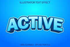 blue color active text effect editable. Product Image 1