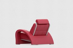 Isometric Arm Chair 3D isolated render Product Image 1