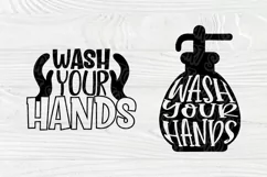 Wash Your Hands SVG | Bathroom Quotes | Toilet Signs Svg Product Image 6