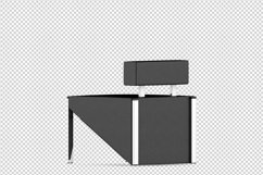 Isometric Arm Chair 3D isolated render Product Image 1