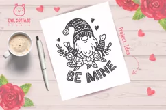 Valentine Gnome svg , Gnome with floral decor Svg, Valentine Product Image 7