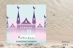 Ramadan Vector Background With Mosque Vector Illustration Product Image 1