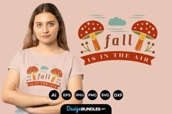 Fall is In The Air Hand Lettering SVG Product Image 1