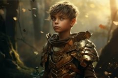 Young medieval knight in enchanted forest Product Image 1