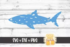 Distressed Shark - Animal SVG PNG DXF Cut Files Product Image 2