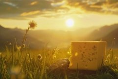 Sunset cheese delight in alpine meadow Product Image 1