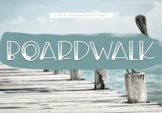 Boardwalk - A Fun Handwritten Font - Free Font of The Week Product Image 1