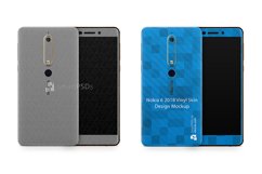 Nokia 6.1 Vinyl Skin Design Mockup 2018 Product Image 1