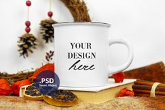 Winter Camping mug mockup, full wrap mug mock up PSD & JPG Product Image 2