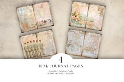 Wedding Junk Journal Digital Paper Bi-fold Product Image 1