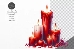 Halloween clipart, Candles clipart, Autumn clipart Product Image 1