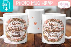 Mom Mug Wrap sublimation PNG, Mother's day mug Product Image 3