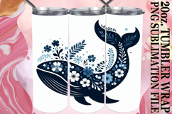 Wholesome joy 20oz tumbler wrap, Flower Animals Product Image 1