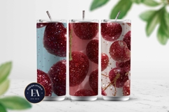 Glitter Coquette Cherry Pattern | Sparkly Glam Texture Paper Product Image 2